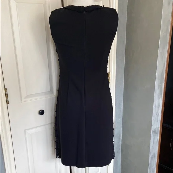 Talbots Chanel Inspired Size 2 Sleeveless Ponte Knit lace dress - Picture 2 of 6